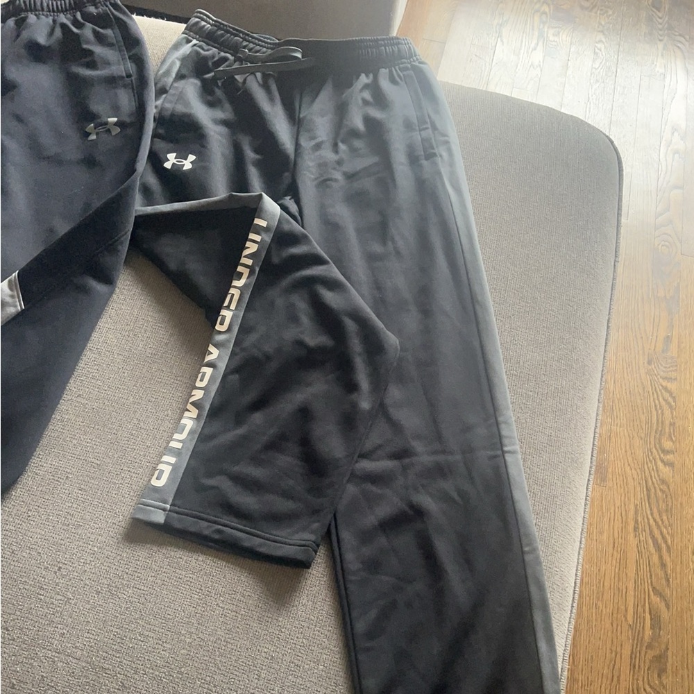 Under Armour . Boys active pants. One youth small and one youth medium.